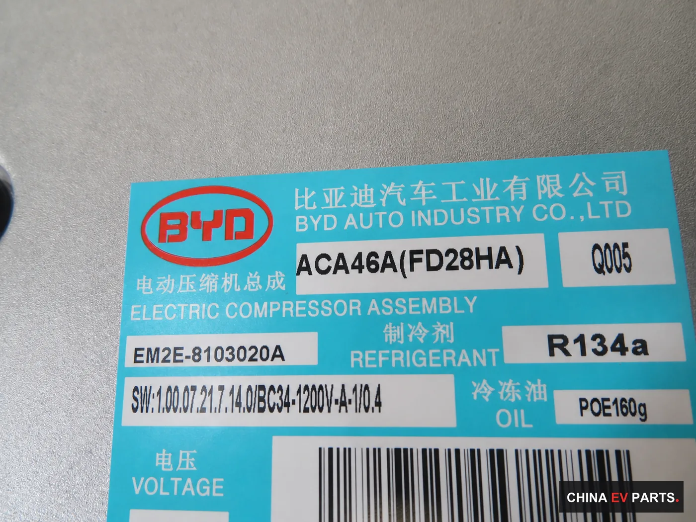 BYD Dolphin Electric A/C Compressor 13200430-00